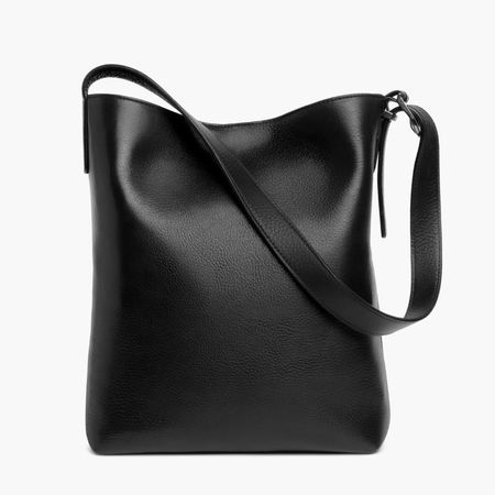 Bucket Bag-Black&Silver